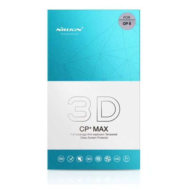 Nillkin - OnePlus 8 Schutzglas - 3D CP+ Max Series - schwarz