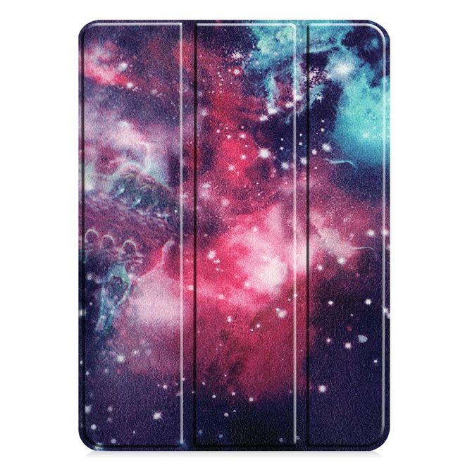 iPad Pro 11 (2022 / 2021 / 2020) Hülle - Dreifach faltbares Case aus Leder - Weltall