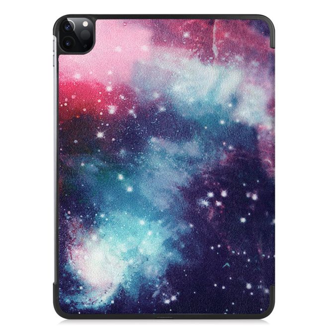 iPad Pro 11 (2022 / 2021 / 2020) Hülle - Dreifach faltbares Case aus Leder - Weltall