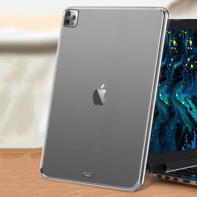 Étui pour tablette iPad Pro 12,9 pouces (2020) - Coque souple en TPU - Transparent