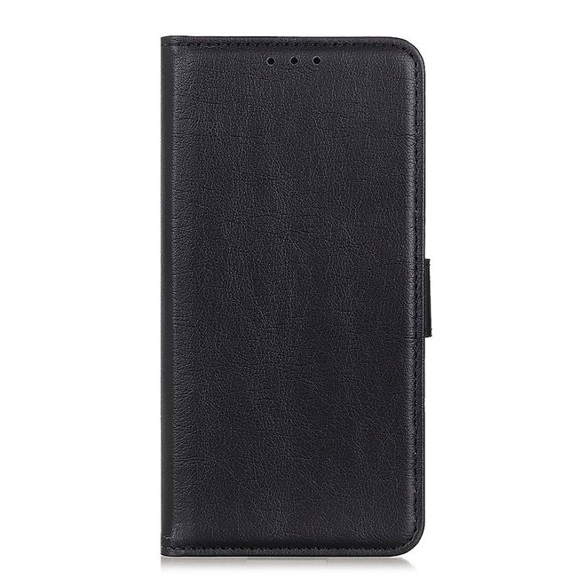 Xiaomi Mi 10 / Mi 10 Pro Handy Hülle - Litchi IV Leder Bookcover Series - schwarz