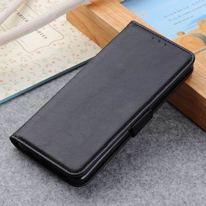 Xiaomi Mi 10 / Mi 10 Pro Handy Hülle - Litchi IV Leder Bookcover Series - schwarz