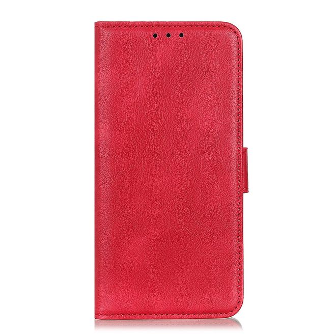 Xiaomi Mi 10 / Mi 10 Pro Handy Hülle - Litchi IV Leder Bookcover Series - rot
