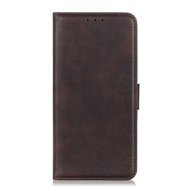 Xiaomi Mi 10 / Mi 10 Pro Handy Hülle - Litchi IV Leder Bookcover Series - kaffeefarben