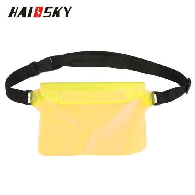 Universelle Wasserdichte Bauchtasche für Handys bis 7 Zoll - gelb