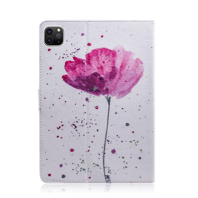iPad Pro 11 (2022 / 2021 / 2020 / 2018) Hülle - Leder Case - schöne Blume