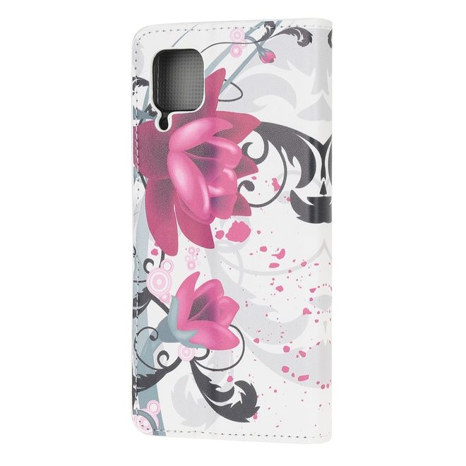 Huawei P40 Lite Handy Hülle - Leder Bookcover Image Series - Lotusblüte