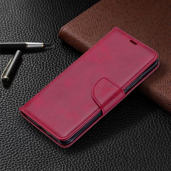 Huawei P40 Pro Handy Hülle - Classic IV Leder Bookcover Series - rot