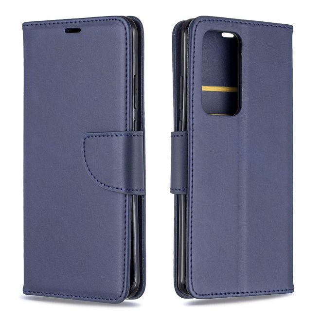 Huawei P40 Pro Handy Hülle - Classic IV Leder Bookcover Series - dunkelblau