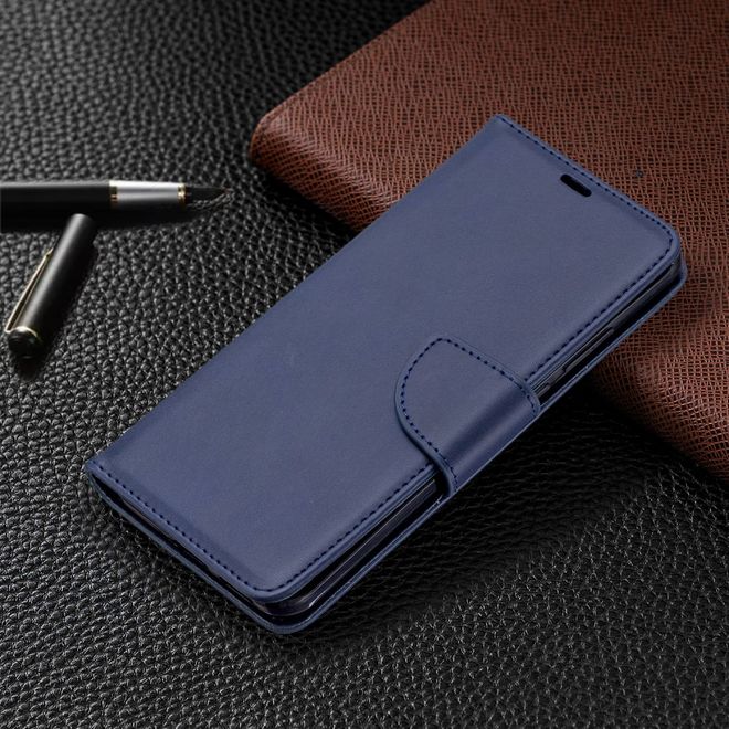Huawei P40 Pro Handy Hülle - Classic IV Leder Bookcover Series - dunkelblau