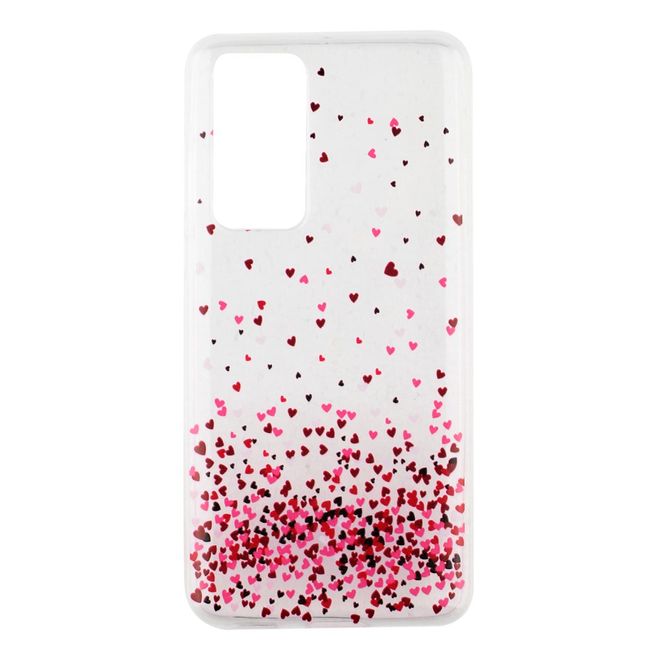 Huawei P40 Pro Handyhülle - Softcase Image Plastik Series - kleine Herzen