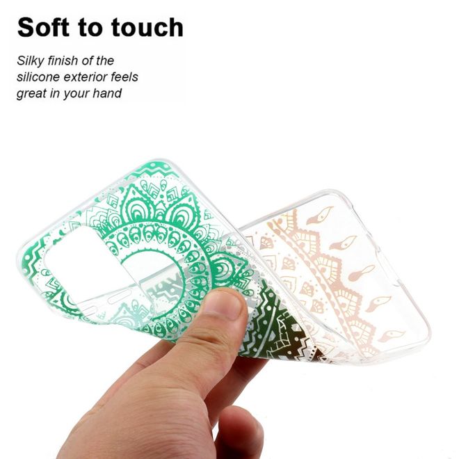 Huawei P40 Pro Handyhülle - Softcase Image Plastik Series - farbiges Mandala