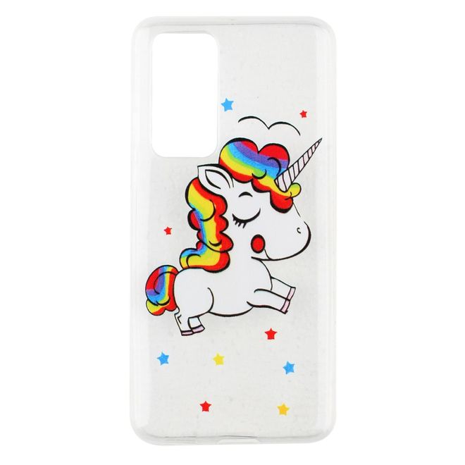 Huawei P40 Pro Handyhülle - Softcase Image Plastik Series - süsses Einhorn