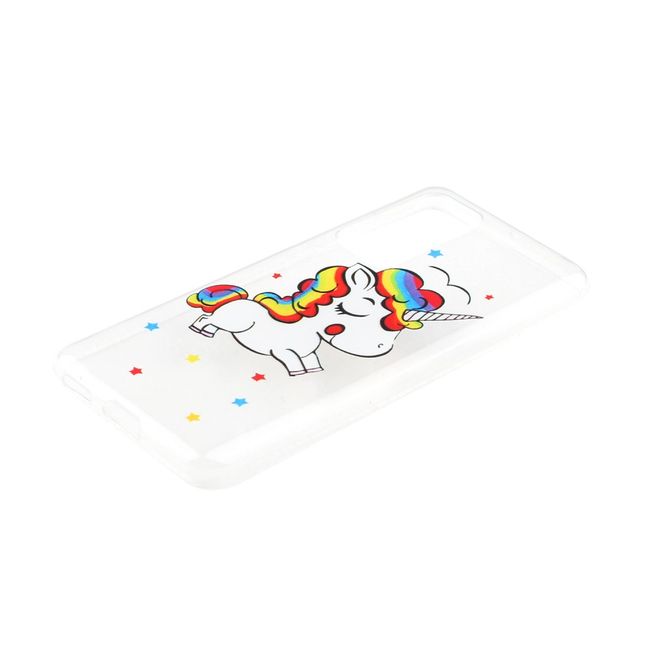 Huawei P40 Pro Handyhülle - Softcase Image Plastik Series - süsses Einhorn