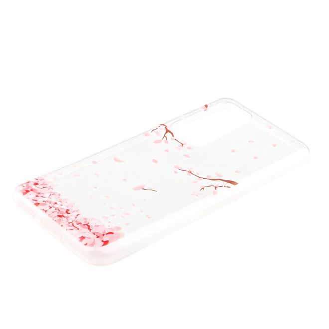 Huawei P40 Pro Handyhülle - Softcase Image Plastik Series - fallende Blüten