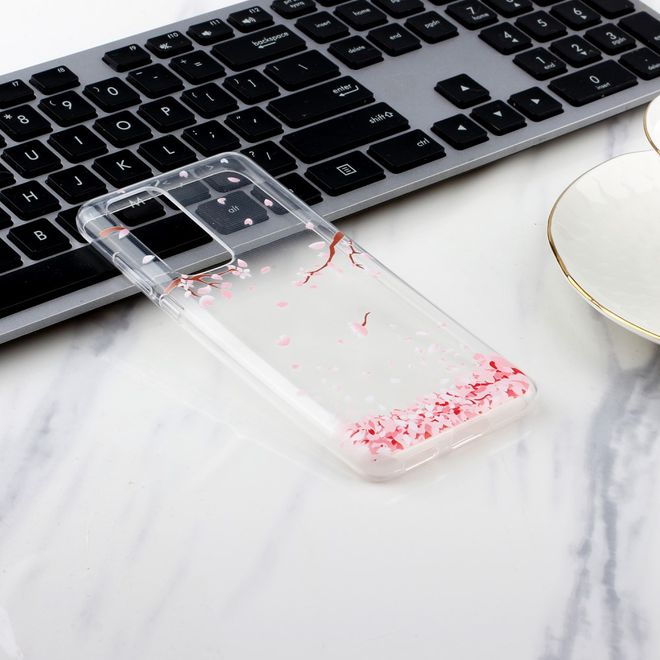 Huawei P40 Pro Handyhülle - Softcase Image Plastik Series - fallende Blüten