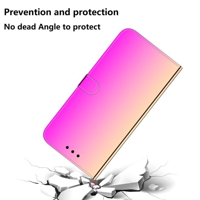 Huawei P40 Hülle - Mirror Surface Bookcover Series - rosa