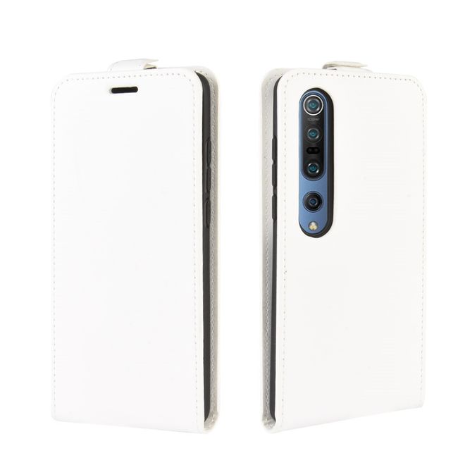 Xiaomi Mi 10 / Mi 10 Pro Handyhülle - Crazy Horse Leder Flipcase - vertikal - rot