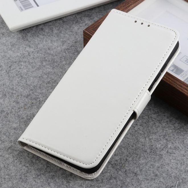 Xiaomi Mi 10 / Mi 10 Pro Handyhülle - Crazy Horse Leder Bookcover Series - weiss
