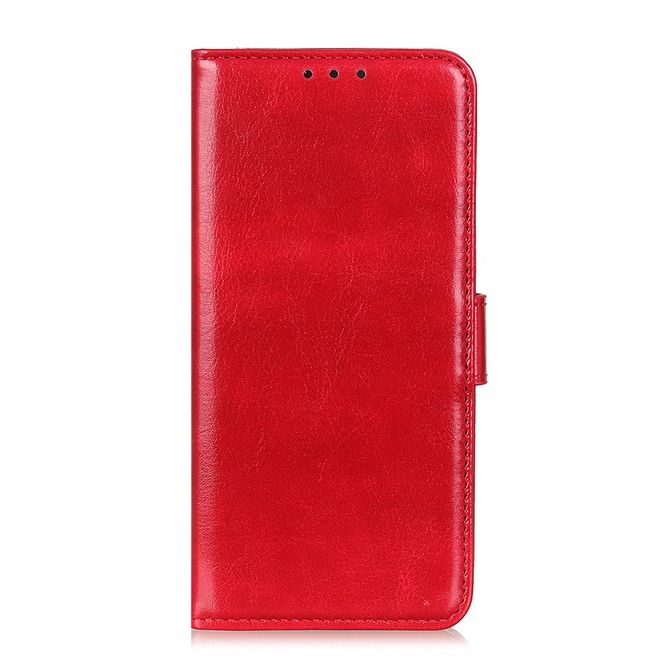 Xiaomi Mi 10 / Mi 10 Pro Handyhülle - Crazy Horse Leder Bookcover Series - rot