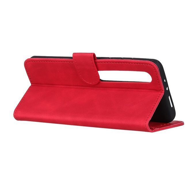 Xiaomi Mi 10 / Mi 10 Pro Handy Hülle - Classic IV Leder Bookcover Series - rot