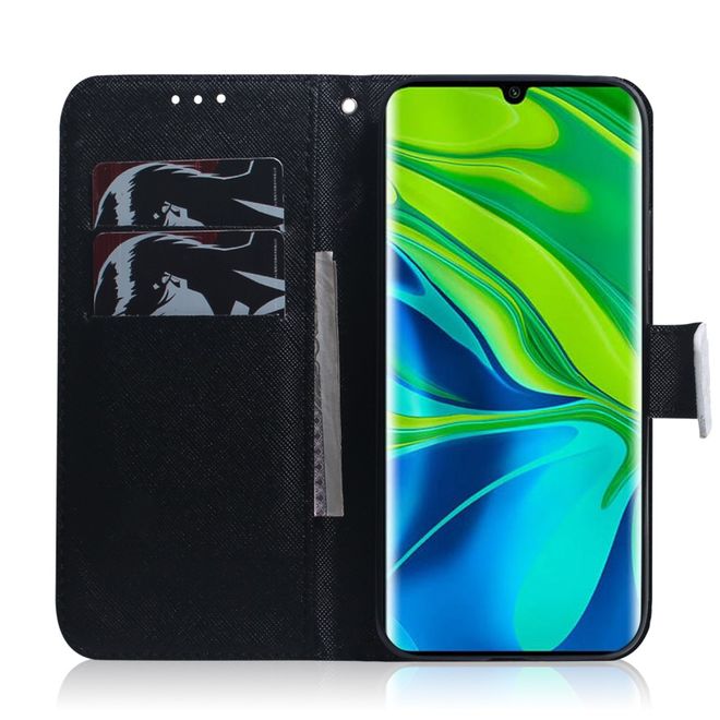 Xiaomi Mi 10 / Mi 10 Pro Handy Hülle - Leder Bookcover Image Series - Baby Wolf