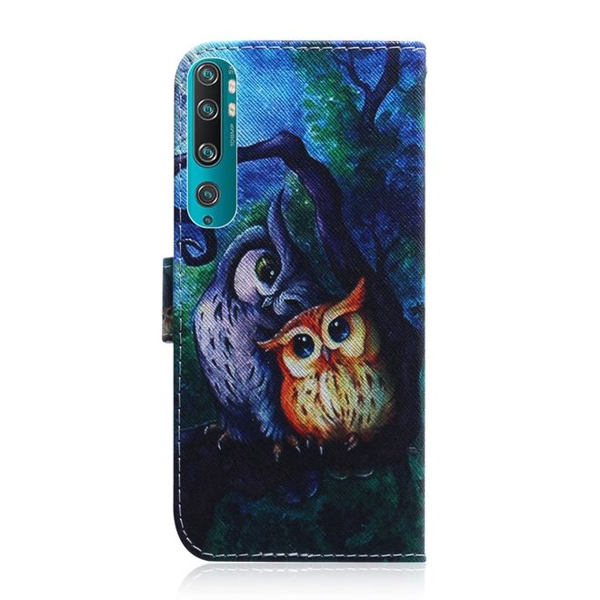 Xiaomi Mi 10 / Mi 10 Pro Handy Hülle - Leder Bookcover Image Series - düstere Eulen