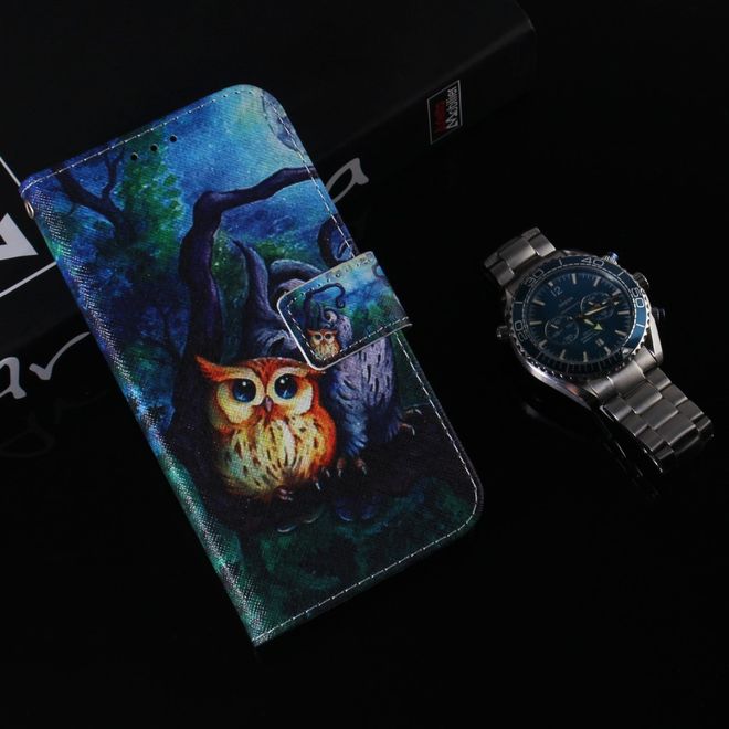Xiaomi Mi 10 / Mi 10 Pro Handy Hülle - Leder Bookcover Image Series - düstere Eulen