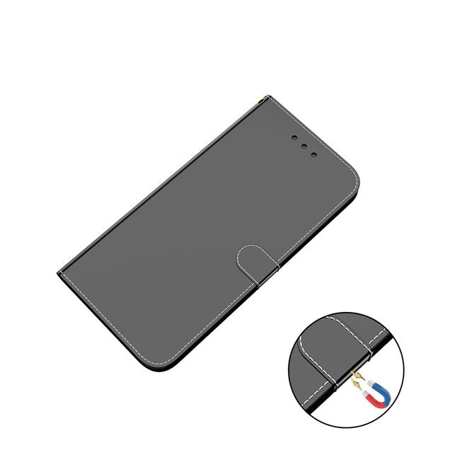 Xiaomi Mi 10 / Mi 10 Pro Hülle - Mirror Surface Bookcover Series - schwarz