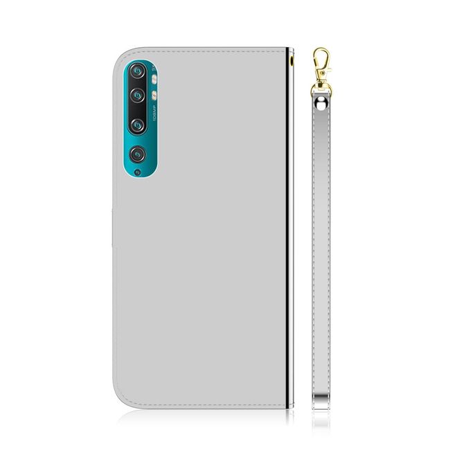 Xiaomi Mi 10 / Mi 10 Pro Hülle - Mirror Surface Bookcover Series - silber