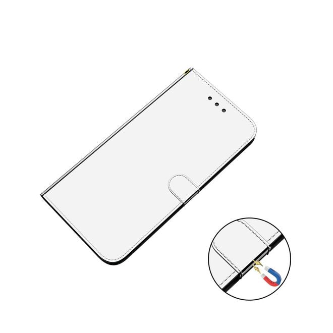 Xiaomi Mi 10 / Mi 10 Pro Hülle - Mirror Surface Bookcover Series - silber