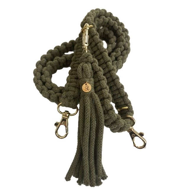 Samsung Galaxy S20 Handykette aus Baumwollgarn handgefertigt in CH - TPU Hülle zum Umhängen - avocado