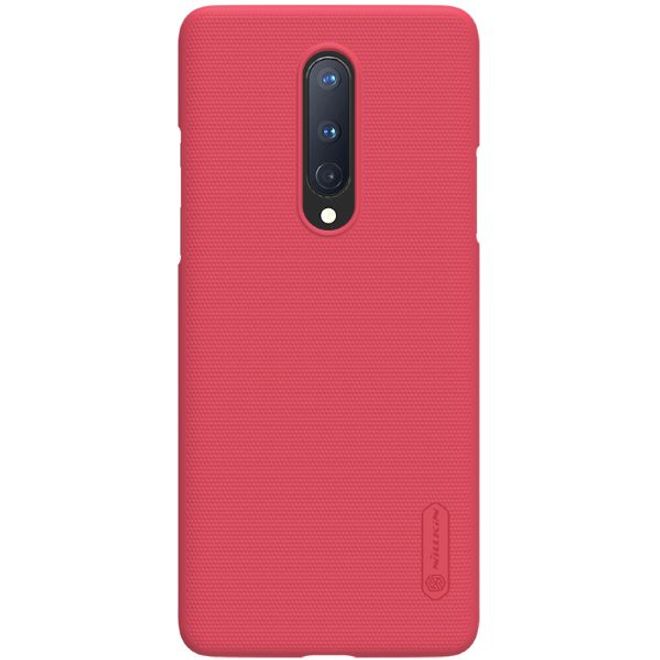 Nillkin - OnePlus 8 Hülle - Plastik Case - Super Frosted Shield Series - rot