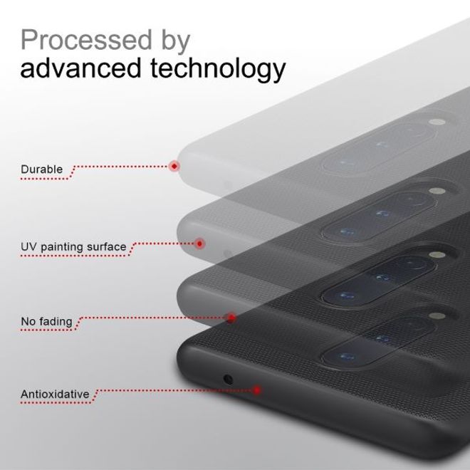 Nillkin - OnePlus 8 Hülle - Plastik Case - Super Frosted Shield Series - rot