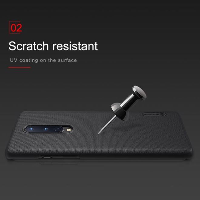 Nillkin - OnePlus 8 Hülle - Plastik Case - Super Frosted Shield Series - rot