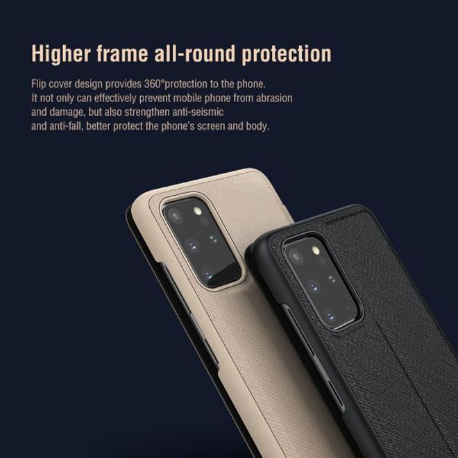 Nillkin - Samsung Galaxy S20+ Hülle - Leder Case - Ming Series - schwarz