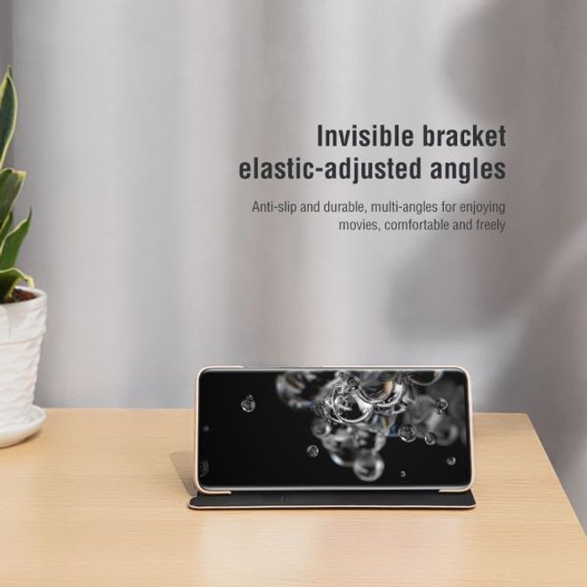 Nillkin - Samsung Galaxy S20 Ultra Hülle - Leder Case - Ming Series - schwarz