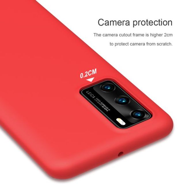 Nillkin - Huawei P40 Handyhülle - Case aus flexiblem Plastik/Silikon - Flex Pure Series - rot
