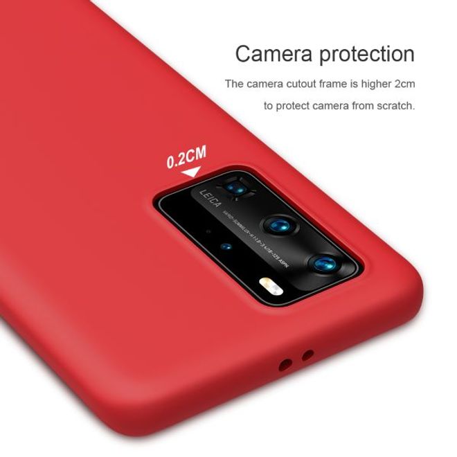 Nillkin - Huawei P40 Pro Handyhülle - Case aus flexiblem Plastik/Silikon - Flex Pure Series - rot