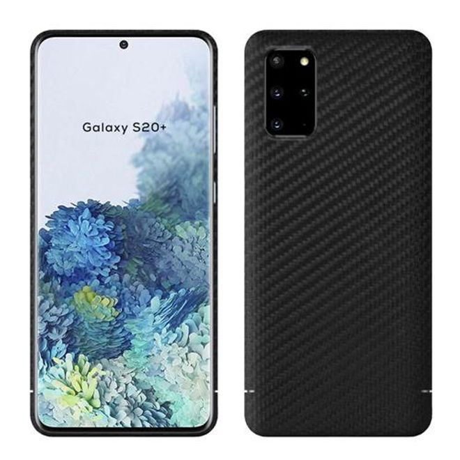 VIVERSIS - Samsung Galaxy S20+ Handyhülle aus 100% Komposit Karbon - Made in Germany - schwarz