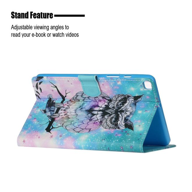 Samsung Galaxy Tab S6 Lite Tablet Hülle - Case aus Leder - elegante Eule