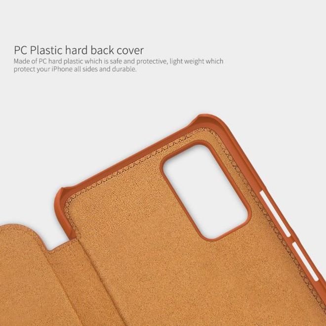 Nillkin - Huawei Honor 30 Hülle - Leder Book Case - Qin Series - schwarz