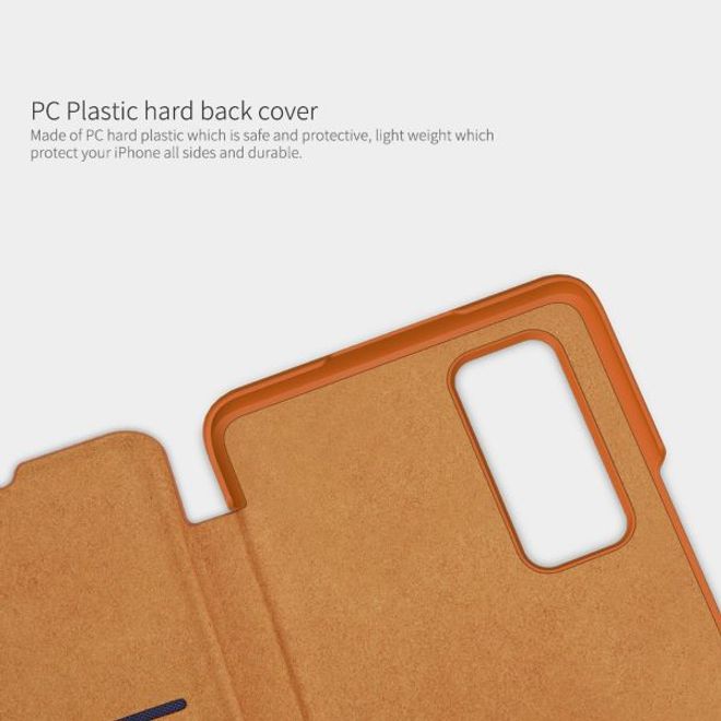 Nillkin - Huawei Honor 30 Pro Hülle - Leder Book Case - Qin Series - schwarz