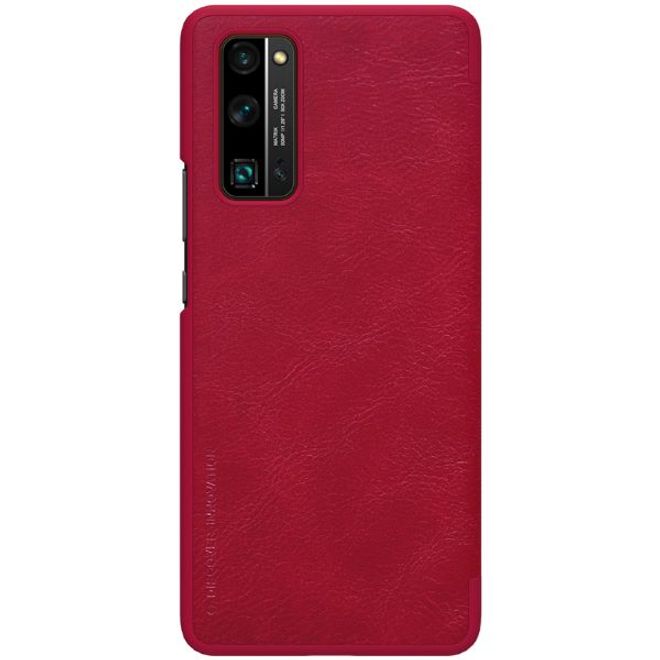 Nillkin - Huawei Honor 30 Pro Hülle - Leder Book Case - Qin Series - rot