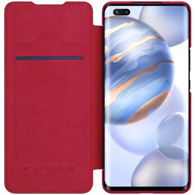 Nillkin - Huawei Honor 30 Pro Hülle - Leder Book Case - Qin Series - rot