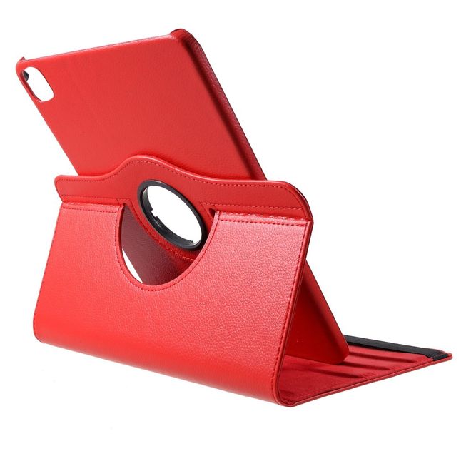 Étui pour iPad Pro 11 (2022 / 2021 / 2020) - Étui en cuir rotatif à 360° - Rouge