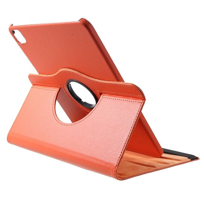 Étui pour iPad Pro 11 (2022 / 2021 / 2020) - Étui en cuir rotatif à 360° - Orange