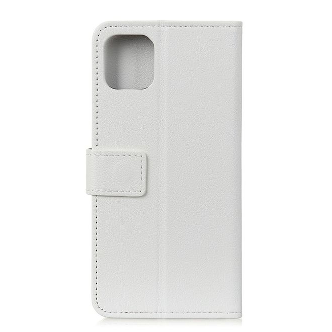 Huawei Honor 30 Handy Hülle - Classic III Leder Bookcover Series - weiss