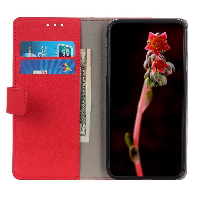 Huawei Honor 30 Handy Hülle - Classic III Leder Bookcover Series - rot