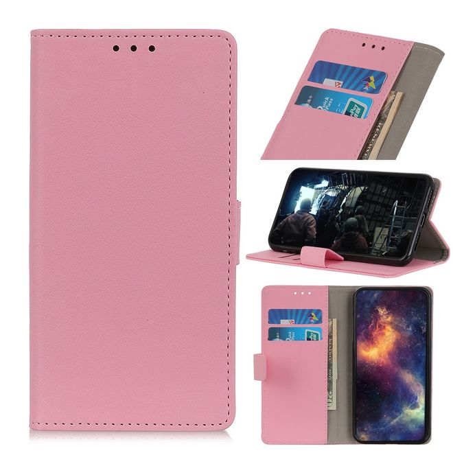 Huawei Honor 30 Handy Hülle - Classic III Leder Bookcover Series - pink